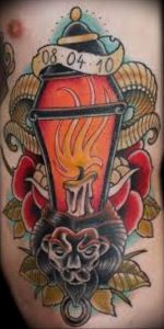 фото тату горящая свеча 20.03.2019 №113 - tattoo burning candle - tattoo-photo.ru