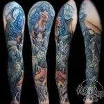 фото тату козерог 05.03.2019 №013 - photo tattoo ibex - tattoo-photo.ru