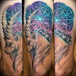 фото тату козерог 05.03.2019 №014 - photo tattoo ibex - tattoo-photo.ru