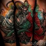 фото тату козерог 05.03.2019 №040 - photo tattoo ibex - tattoo-photo.ru