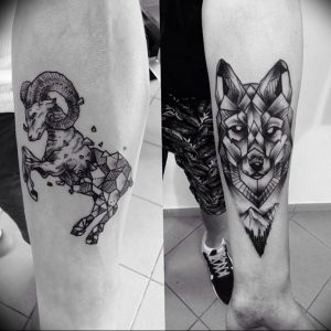 фото тату козерог 05.03.2019 №043 - photo tattoo ibex - tattoo-photo.ru