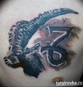 фото тату козерог 05.03.2019 №083 - photo tattoo ibex - tattoo-photo.ru