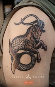 фото тату козерог 05.03.2019 №087 - photo tattoo ibex - tattoo-photo.ru