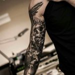 фото тату на руке со свечей 20.03.2019 №001 - tattoo on the arm with a cand - tattoo-photo.ru