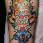 фото тату на руке со свечей 20.03.2019 №017 - tattoo on the arm with a cand - tattoo-photo.ru