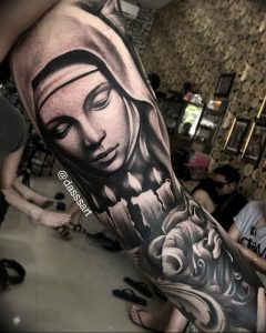 фото тату на руке со свечей 20.03.2019 №028 - tattoo on the arm with a cand - tattoo-photo.ru