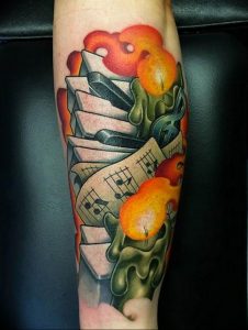фото тату на руке со свечей 20.03.2019 №035 - tattoo on the arm with a cand - tattoo-photo.ru
