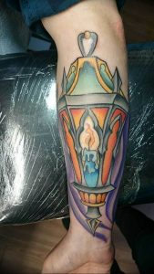 фото тату на руке со свечей 20.03.2019 №039 - tattoo on the arm with a cand - tattoo-photo.ru