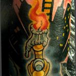 фото тату на руке со свечей 20.03.2019 №056 - tattoo on the arm with a cand - tattoo-photo.ru