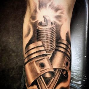 фото тату свеча зажигания 20.03.2019 №020 - tattoo spark plug - tattoo-photo.ru