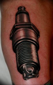 фото тату свеча зажигания 20.03.2019 №027 - tattoo spark plug - tattoo-photo.ru