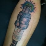 фото тату свеча зажигания 20.03.2019 №032 - tattoo spark plug - tattoo-photo.ru