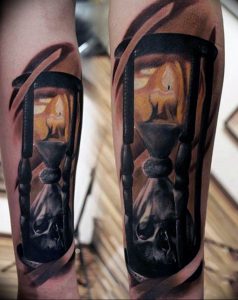 фото тату свеча на предплечье 20.03.2019 №033 - forearm candle tattoo - tattoo-photo.ru