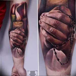 фото тату свеча на предплечье 20.03.2019 №045 - forearm candle tattoo - tattoo-photo.ru