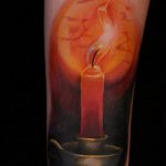 фото тату свечка 20.03.2019 №004 - tattoo candle - tattoo-photo.ru