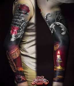 фото тату свечка 20.03.2019 №007 - tattoo candle - tattoo-photo.ru