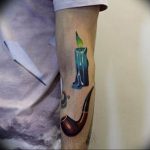 фото тату свечка 20.03.2019 №011 - tattoo candle - tattoo-photo.ru