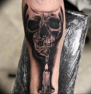 фото тату свечка 20.03.2019 №020 - tattoo candle - tattoo-photo.ru