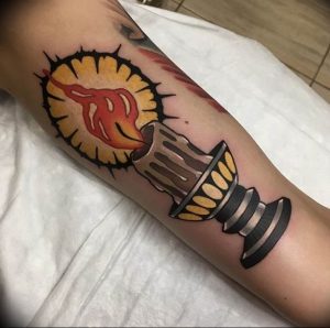 фото тату свечка 20.03.2019 №027 - tattoo candle - tattoo-photo.ru