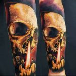 фото тату со свечой 20.03.2019 №037 - candle tattoo - tattoo-photo.ru