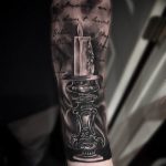 фото тату со свечой 20.03.2019 №056 - candle tattoo - tattoo-photo.ru