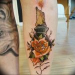 фото тату со свечой 20.03.2019 №062 - candle tattoo - tattoo-photo.ru