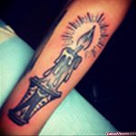 фото тату со свечой 20.03.2019 №090 - candle tattoo - tattoo-photo.ru