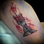 фото тату со свечой 20.03.2019 №121 - candle tattoo - tattoo-photo.ru