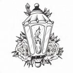 фото тату фонарь со свечой 20.03.2019 №007 - tattoo lantern with a candle - tattoo-photo.ru