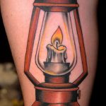 фото тату фонарь со свечой 20.03.2019 №055 - tattoo lantern with a candle - tattoo-photo.ru