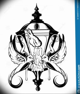 фото тату фонарь со свечой 20.03.2019 №078 - tattoo lantern with a candle - tattoo-photo.ru