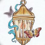 фото тату фонарь со свечой 20.03.2019 №079 - tattoo lantern with a candle - tattoo-photo.ru