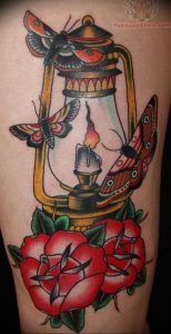 фото тату фонарь со свечой 20.03.2019 №086 - tattoo lantern with a candle - tattoo-photo.ru
