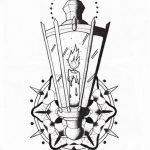 фото тату фонарь со свечой 20.03.2019 №096 - tattoo lantern with a candle - tattoo-photo.ru