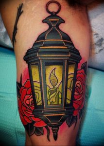 фото тату фонарь со свечой 20.03.2019 №113 - tattoo lantern with a candle - tattoo-photo.ru - tattoo-photo.ru