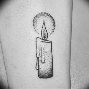 фото тату эскиз свеча 20.03.2019 №017 - tattoo sketch candle - tattoo-photo.ru