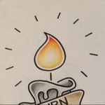 фото тату эскиз свеча 20.03.2019 №059 - tattoo sketch candle - tattoo-photo.ru