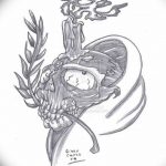 фото тату эскиз свеча 20.03.2019 №061 - tattoo sketch candle - tattoo-photo.ru