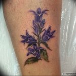 Фото тату цветок колокольчики 15.04.2019 №025 - ideas flower bells tattoo - tattoo-photo.ru