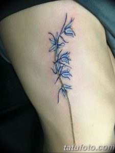 Фото тату цветок колокольчики 15.04.2019 №032 - ideas flower bells tattoo - tattoo-photo.ru