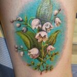 Фото тату цветок колокольчики 15.04.2019 №043 - ideas flower bells tattoo - tattoo-photo.ru