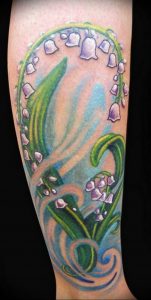 Фото тату цветок колокольчики 15.04.2019 №045 - ideas flower bells tattoo - tattoo-photo.ru