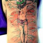 фото тату Распятие 01.05.2019 №068 - crucifix tattoo - tattoo-photo.ru