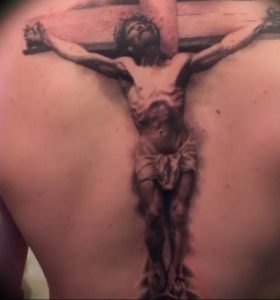 фото тату Распятие 01.05.2019 №078 - crucifix tattoo - tattoo-photo.ru