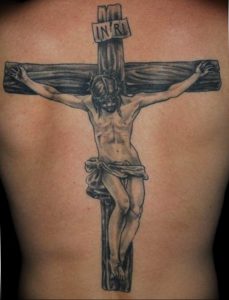 фото тату Распятие 01.05.2019 №121 - crucifix tattoo - tattoo-photo.ru