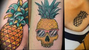фото тату ананас 24.04.2019 №006 - tattoo pineapple - tattoo-photo.ru