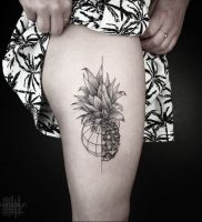 фото тату ананас 24.04.2019 №018 — tattoo pineapple — tattoo-photo.ru