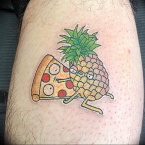 фото тату ананас 24.04.2019 №021 - tattoo pineapple - tattoo-photo.ru
