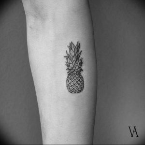 фото тату ананас 24.04.2019 №039 - tattoo pineapple - tattoo-photo.ru