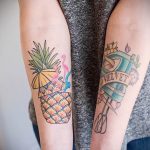 фото тату ананас 24.04.2019 №123 - tattoo pineapple - tattoo-photo.ru